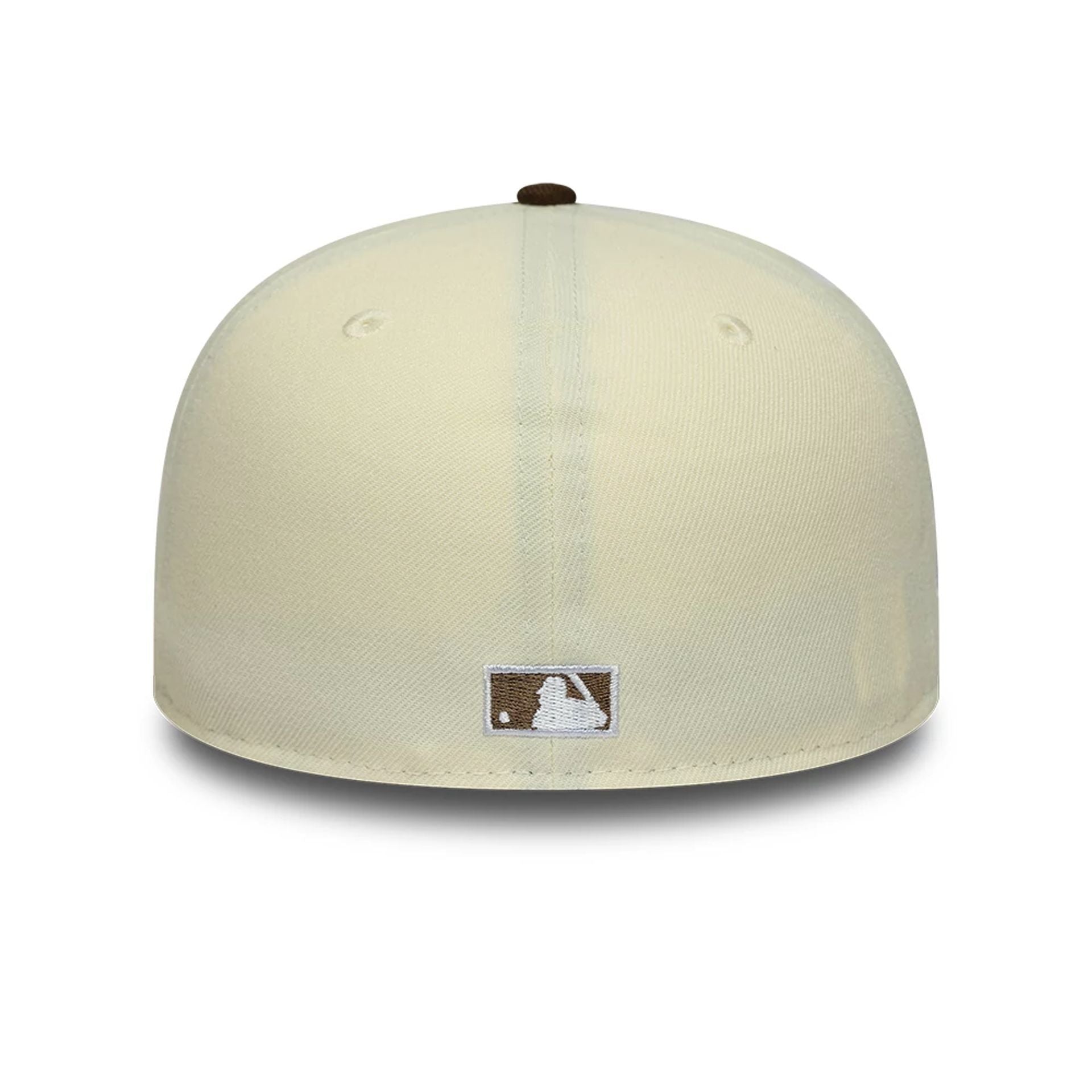 This is a New York Yankees MLB Cream 59FIFTY A-Frame Fitted Cap 7