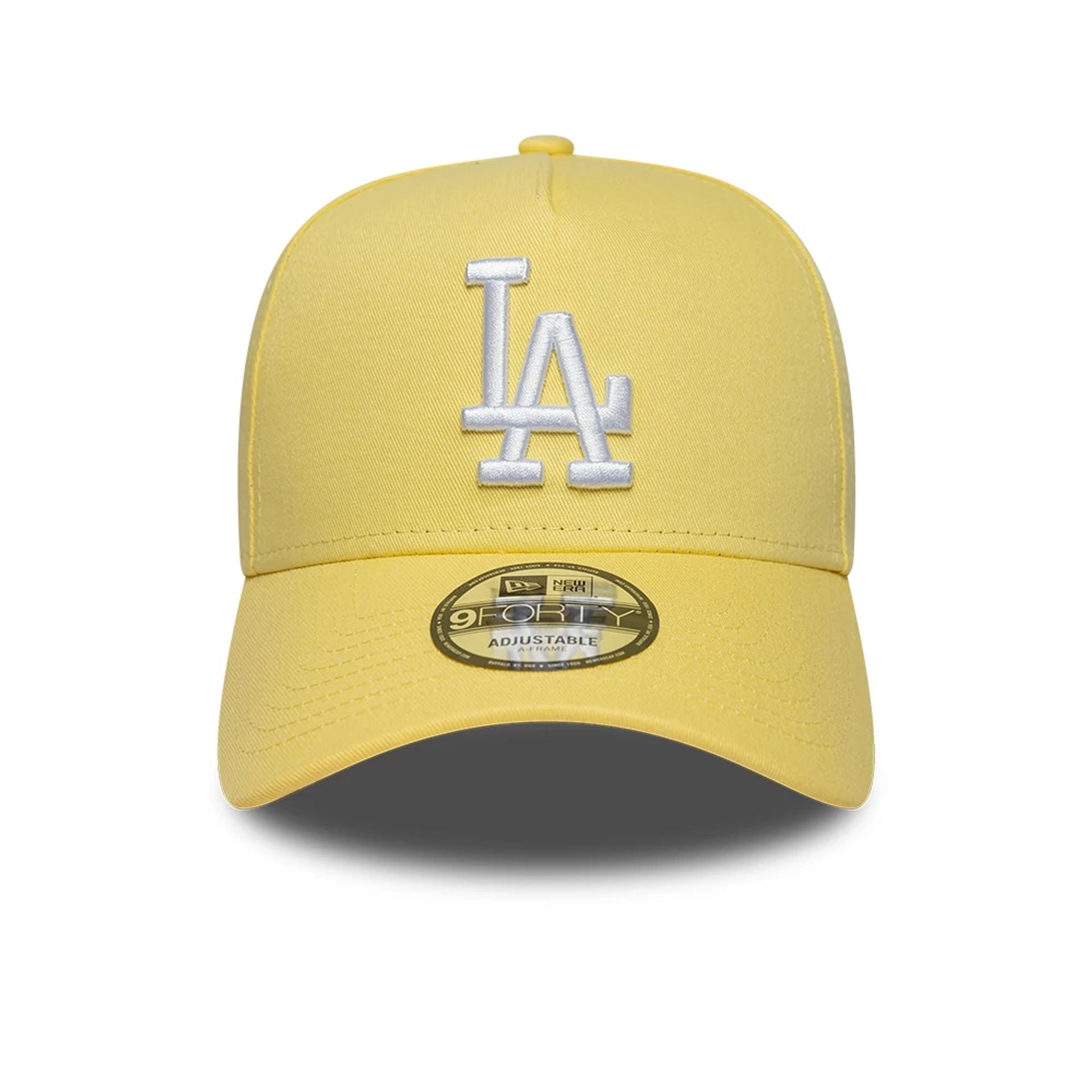 This is a LA Dodgers MLB Yellow 9FORTY A-Frame Adjustable Cap 2