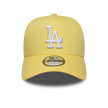 This is a LA Dodgers MLB Yellow 9FORTY A-Frame Adjustable Cap 2