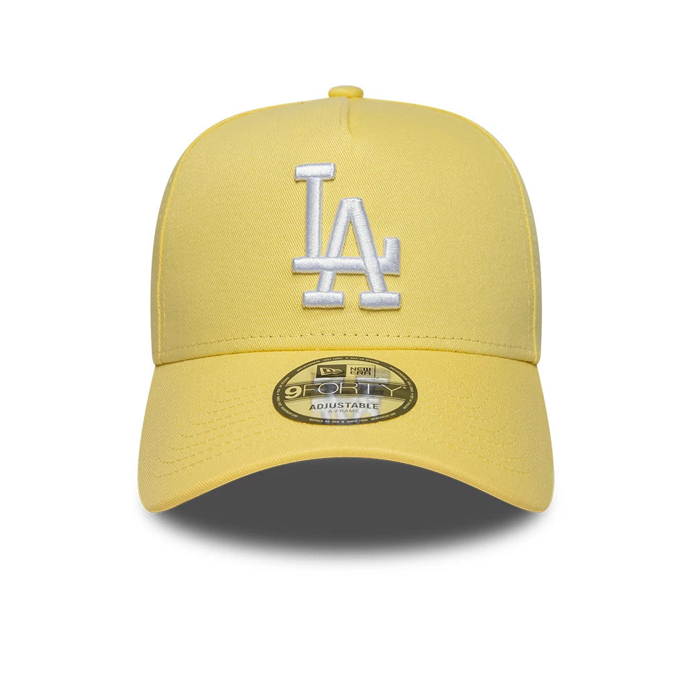 This is a LA Dodgers MLB Yellow 9FORTY A-Frame Adjustable Cap 2