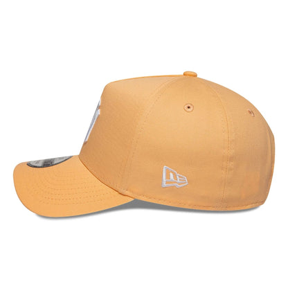 This is a New York Yankees MLB Pastel Orange 9FORTY A-Frame Adjustable Cap 5