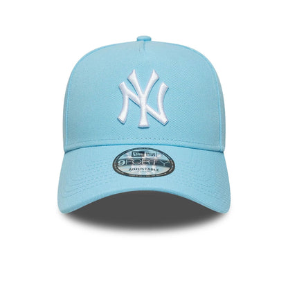 This is a New York Yankees MLB Pastel Blue 9FORTY A-Frame Adjustable Cap 2