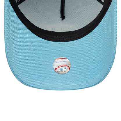 This is a New York Yankees MLB Pastel Blue 9FORTY A-Frame Adjustable Cap 7