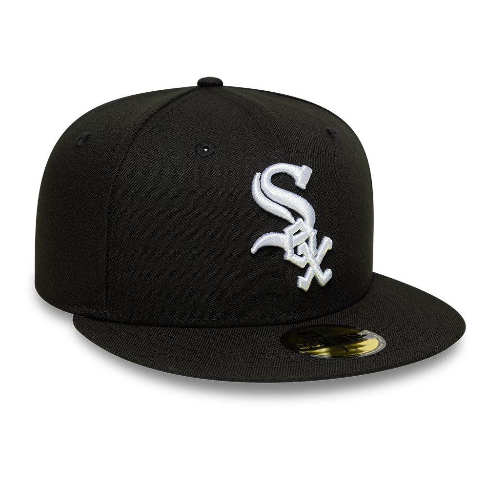 This is a Chicago White Sox MLB Black 59FIFTY Fitted Cap 4