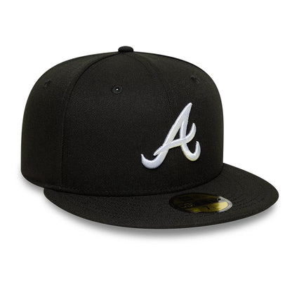 This is a Atlanta Braves MLB Black 59FIFTY Fitted Cap 4