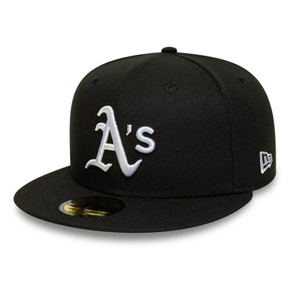 This is a Oakland Athletics MLB Black 59FIFTY Fitted Cap 1