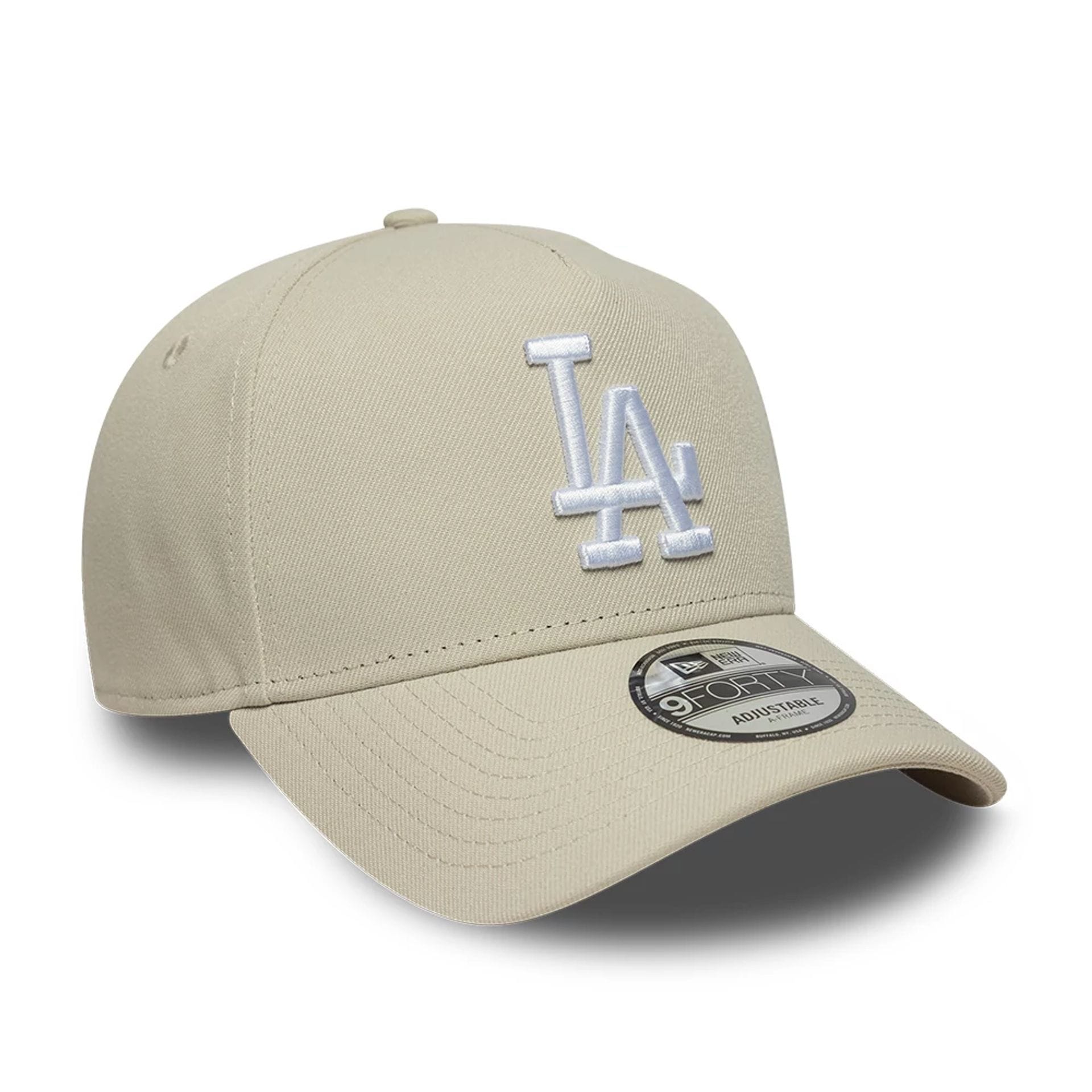 This is a LA Dodgers MLB Beige 9FORTY A-Frame Adjustable Cap 3