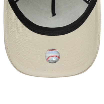This is a LA Dodgers MLB Beige 9FORTY A-Frame Adjustable Cap 5