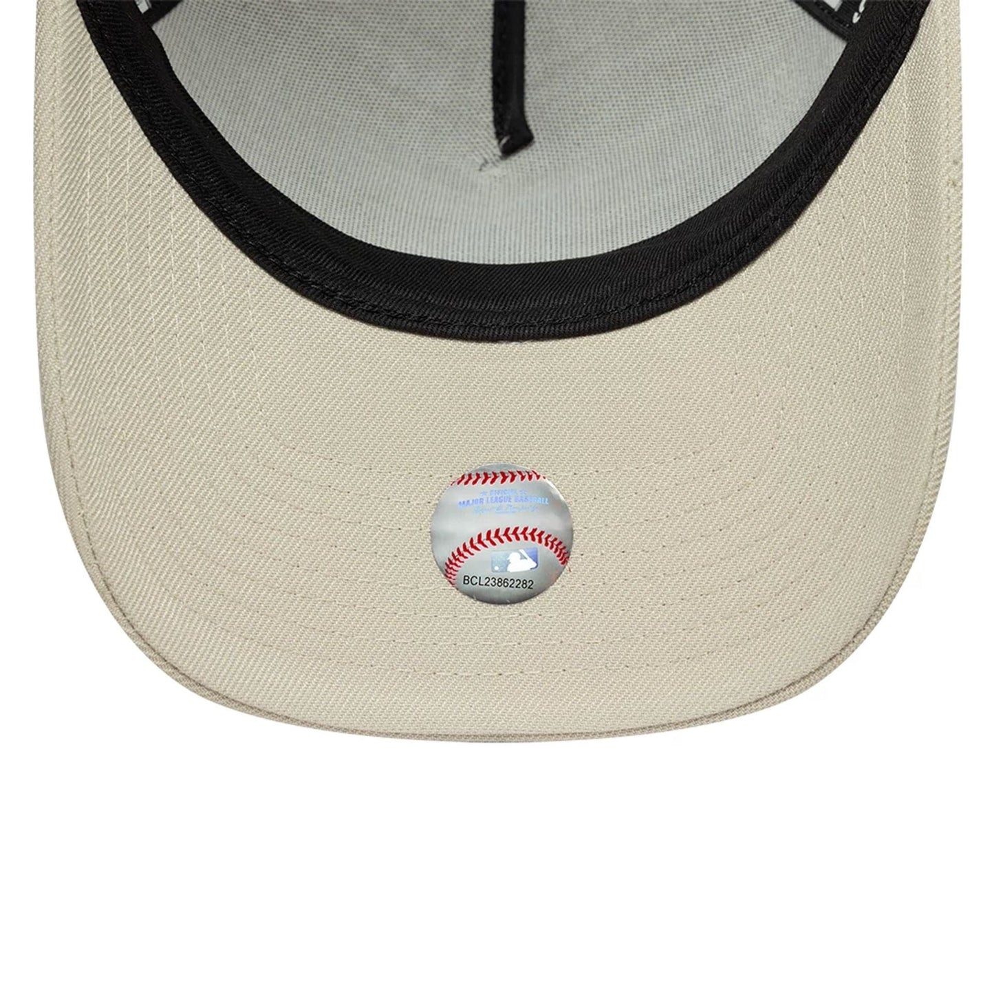 This is a LA Dodgers MLB Beige 9FORTY A-Frame Adjustable Cap 5