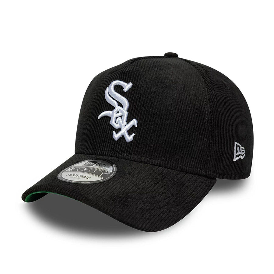 This is a Chicago White Sox MLB Cord Black 9FORTY A-Frame Adjustable Cap 1