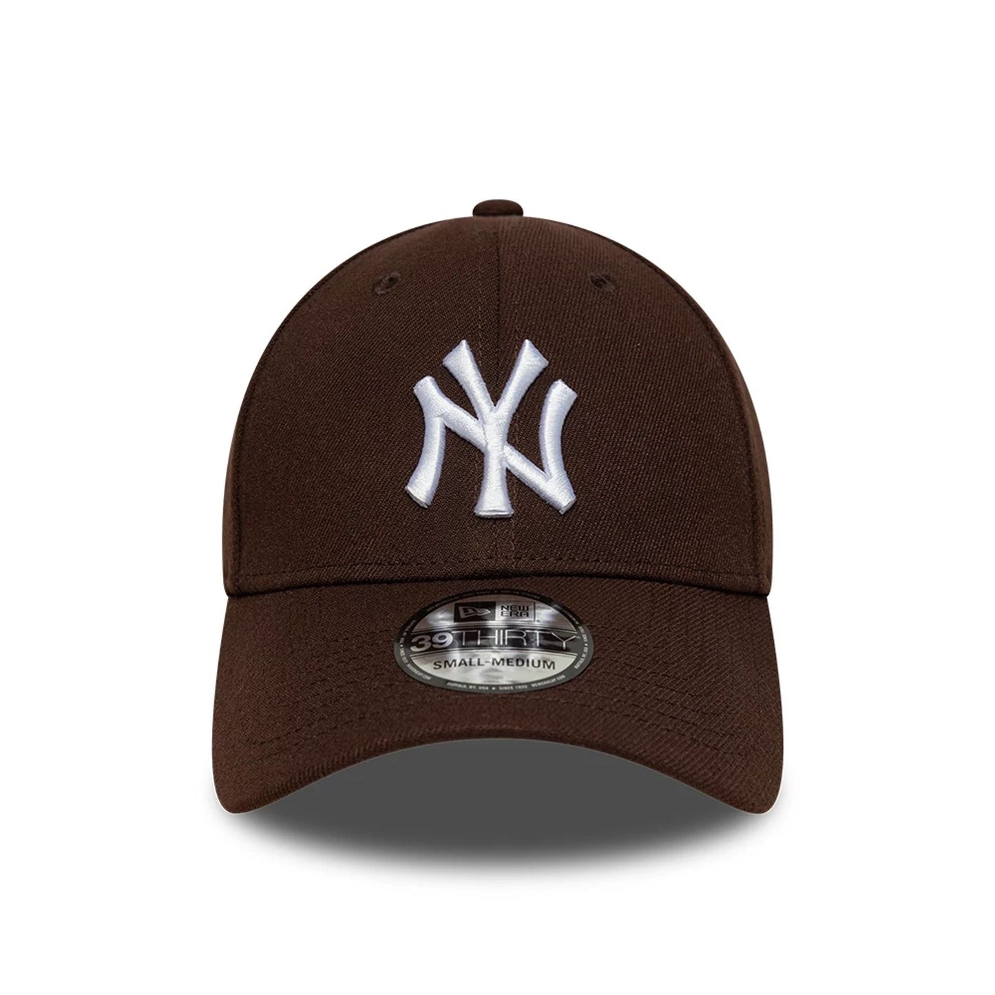 This is a New York Yankees MLB Dark Brown 39THIRTY Stretch Fit Cap 2