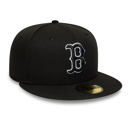 This is a Boston Red Sox MLB Black 59FIFTY Fitted Cap 4