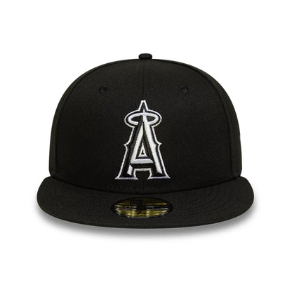 This is a LA Angels MLB Black 59FIFTY Fitted Cap 3