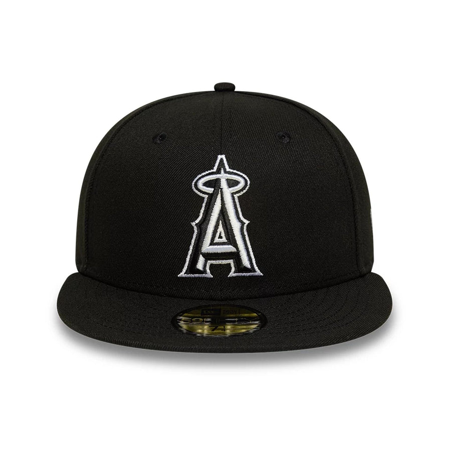 This is a LA Angels MLB Black 59FIFTY Fitted Cap 3