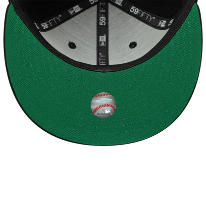 This is a LA Angels MLB Black 59FIFTY Fitted Cap 2