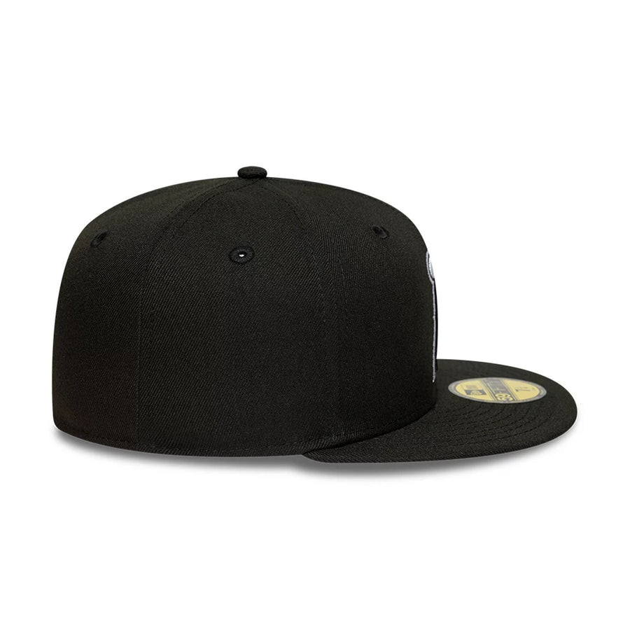 This is a LA Angels MLB Black 59FIFTY Fitted Cap 7