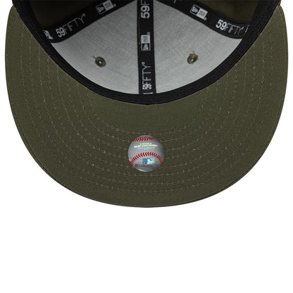 Pictured is this Boston Red Sox MLB Dark Green 59FIFTY Fitted cap. 7