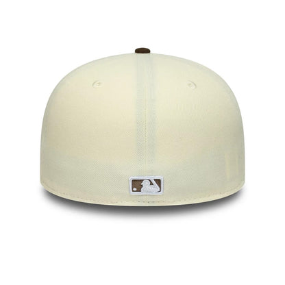 This is a LA Angels MLB Cream 59FIFTY A-Frame Fitted Cap 5