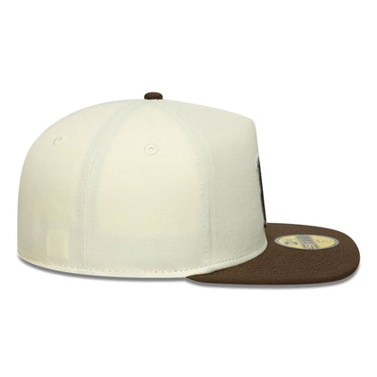 This is a Boston Red Sox MLB Cream 59FIFTY A-Frame Fitted Cap 7