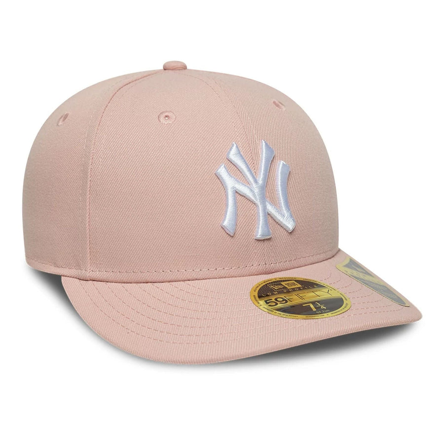 This is a New York Yankees MLB Pastel Pink Low Profile 59FIFTY Fitted Cap 3