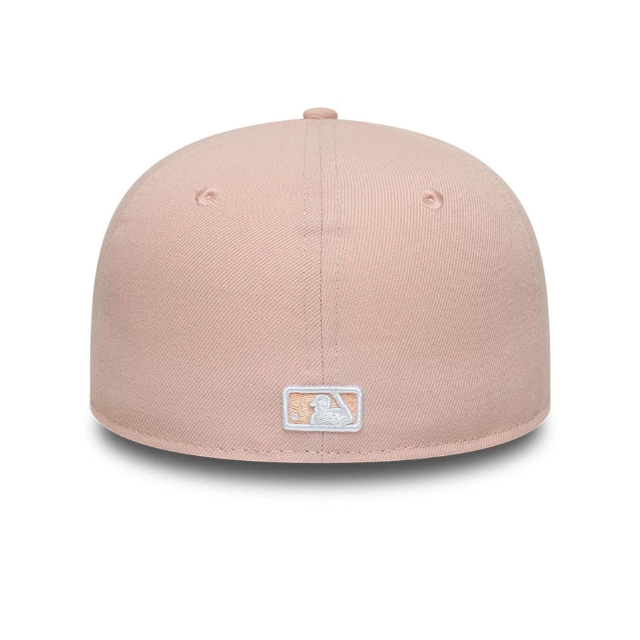 This is a New York Yankees MLB Pastel Pink Low Profile 59FIFTY Fitted Cap 4