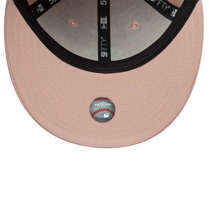 This is a New York Yankees MLB Pastel Pink Low Profile 59FIFTY Fitted Cap 5
