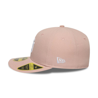 This is a New York Yankees MLB Pastel Pink Low Profile 59FIFTY Fitted Cap 6