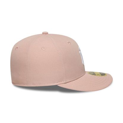 This is a New York Yankees MLB Pastel Pink Low Profile 59FIFTY Fitted Cap 7
