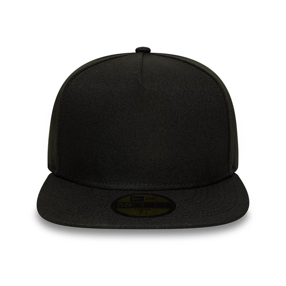 This is a  New Era Black 59FIFTY A-Frame Fitted Cap 2