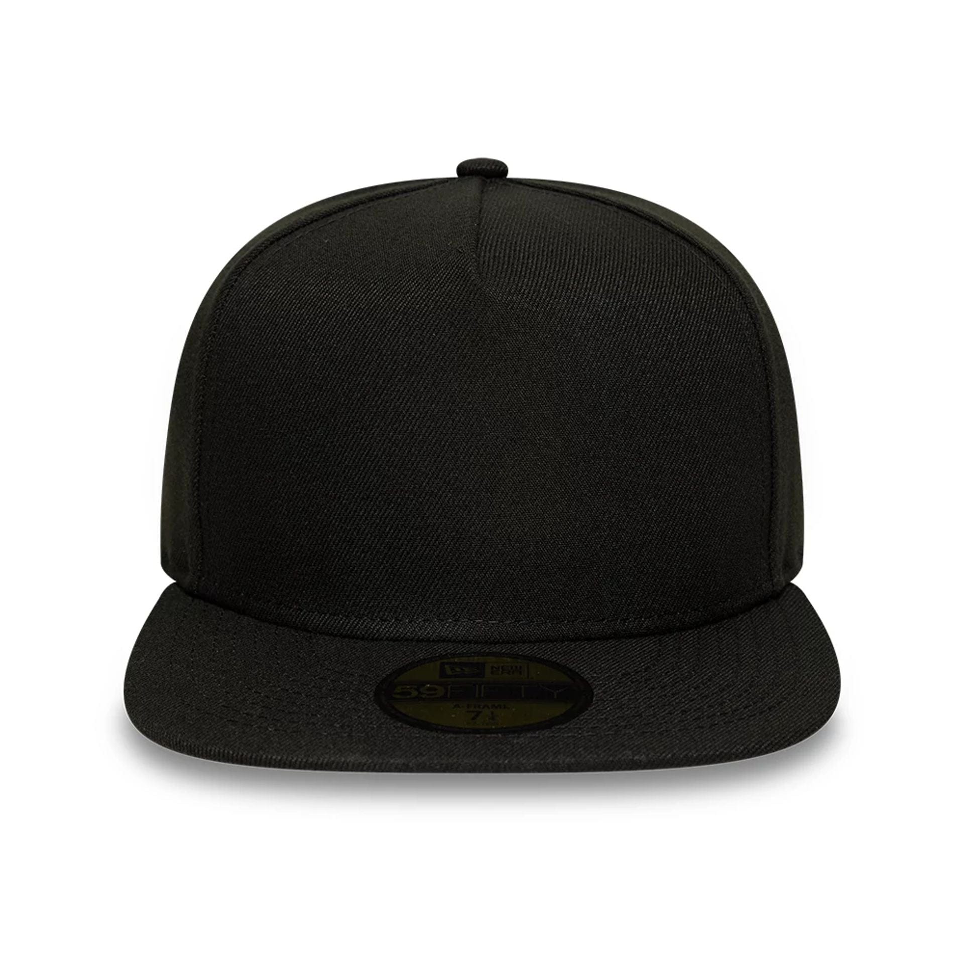 This is a  New Era Black 59FIFTY A-Frame Fitted Cap 2