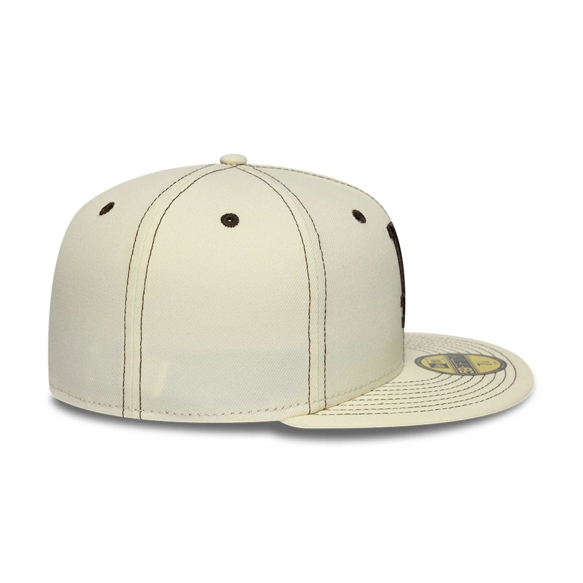Pictured is this MLB Contrast LA Dodgers 59FIFTY Fitted cap in white. 6