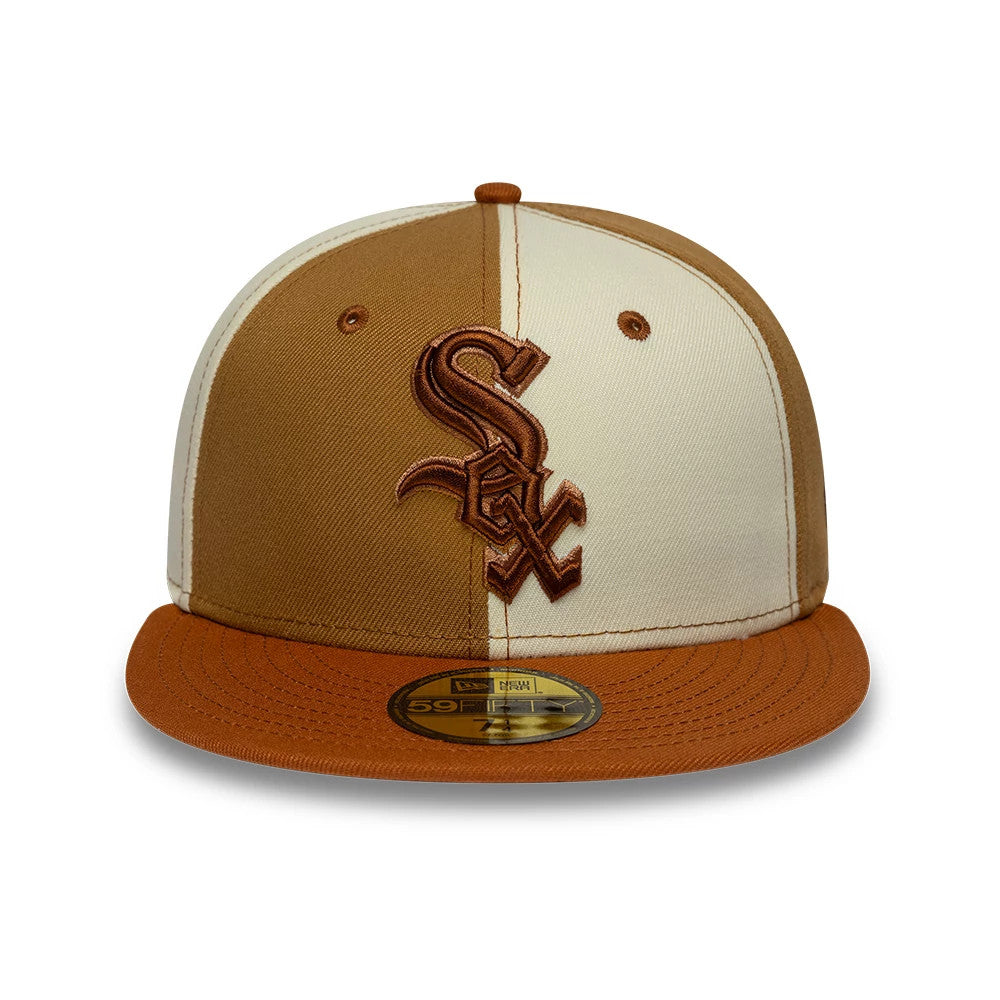 Pictured is this MLB Contrast Chicago White Sox 59FIFTY Fitted cap in white. 2