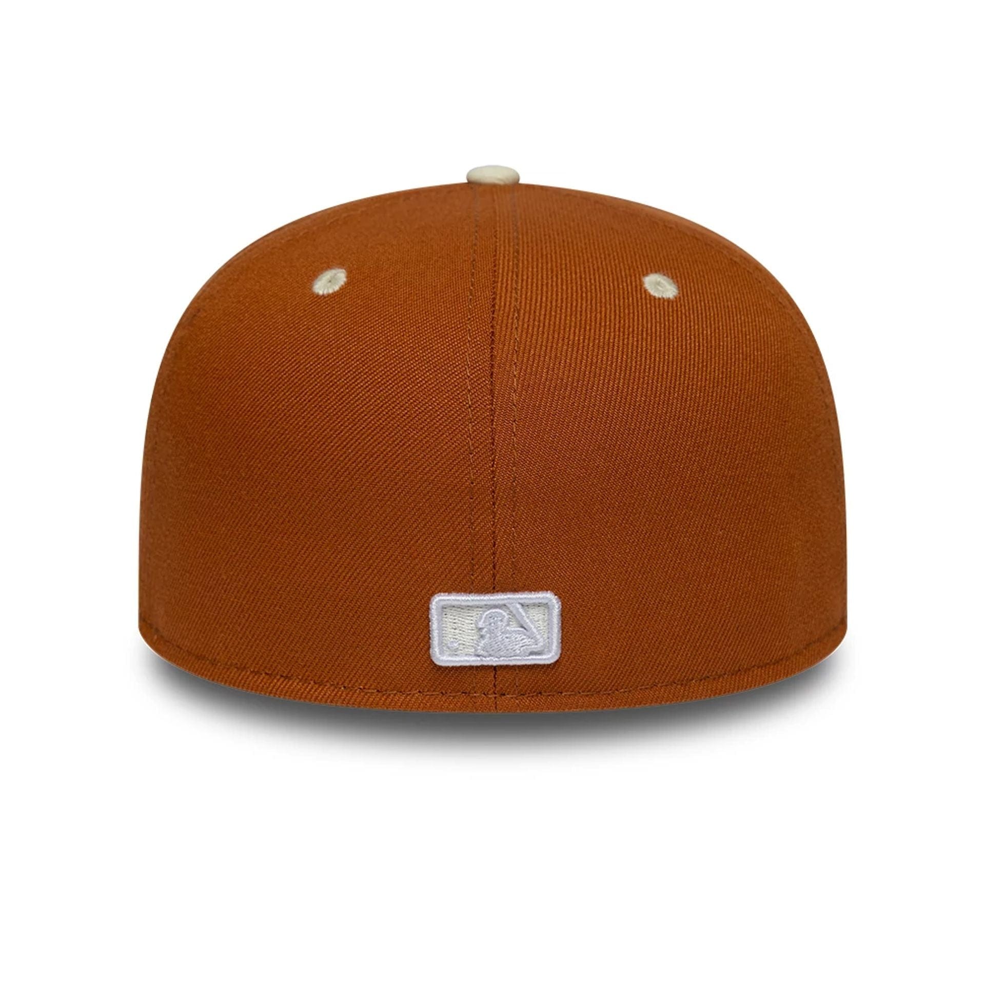 Pictured is this MLB Contrast New York Yankees 59FIFTY Fitted cap in brown. 4