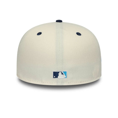 Pictured is this LA Dodgers MLB White 59FIFTY A-Frame Fitted cap. 7