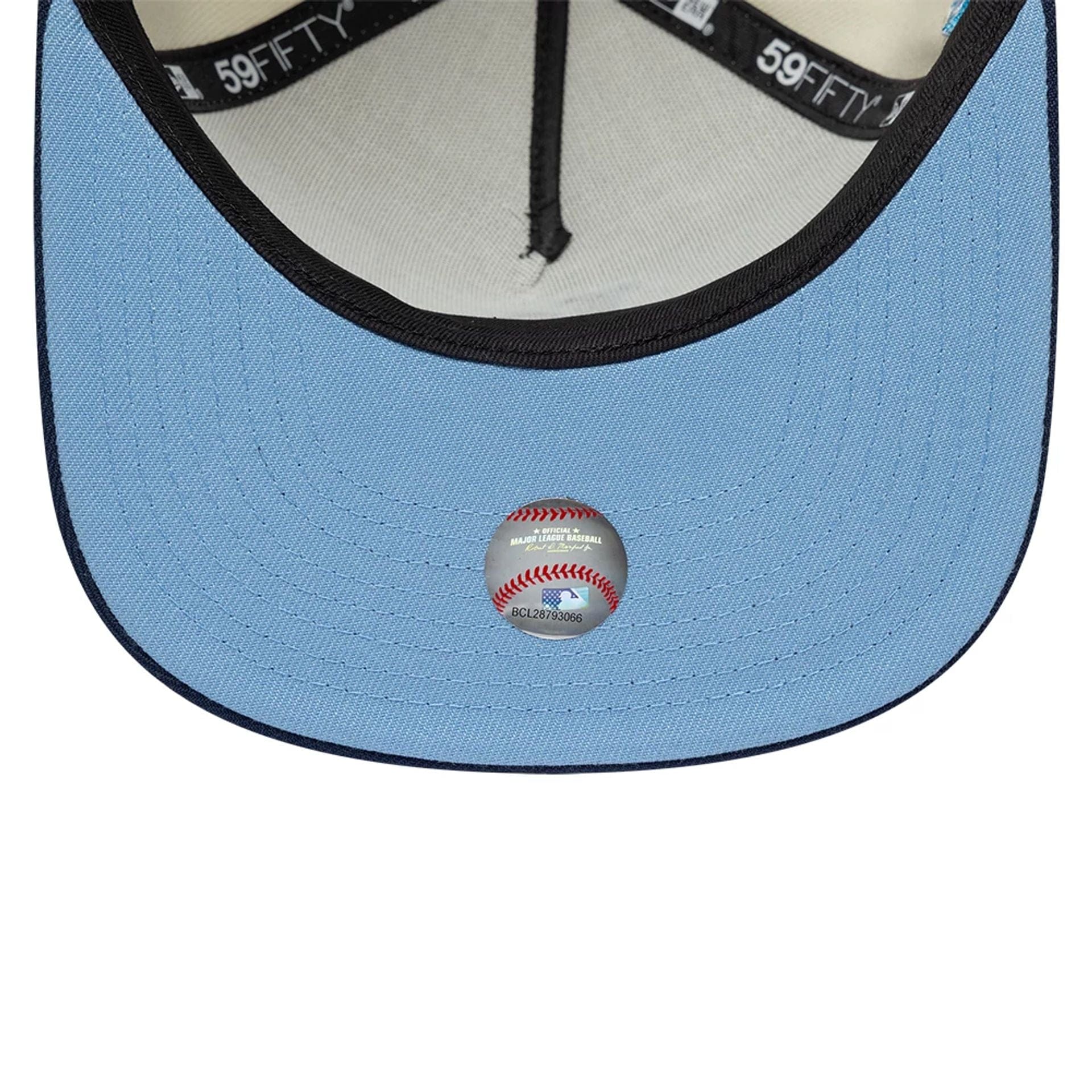 Pictured is this LA Dodgers MLB White 59FIFTY A-Frame Fitted cap. 2