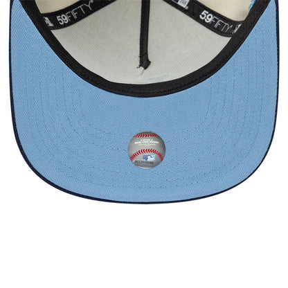 Pictured is this LA Dodgers MLB White 59FIFTY A-Frame Fitted cap. 2