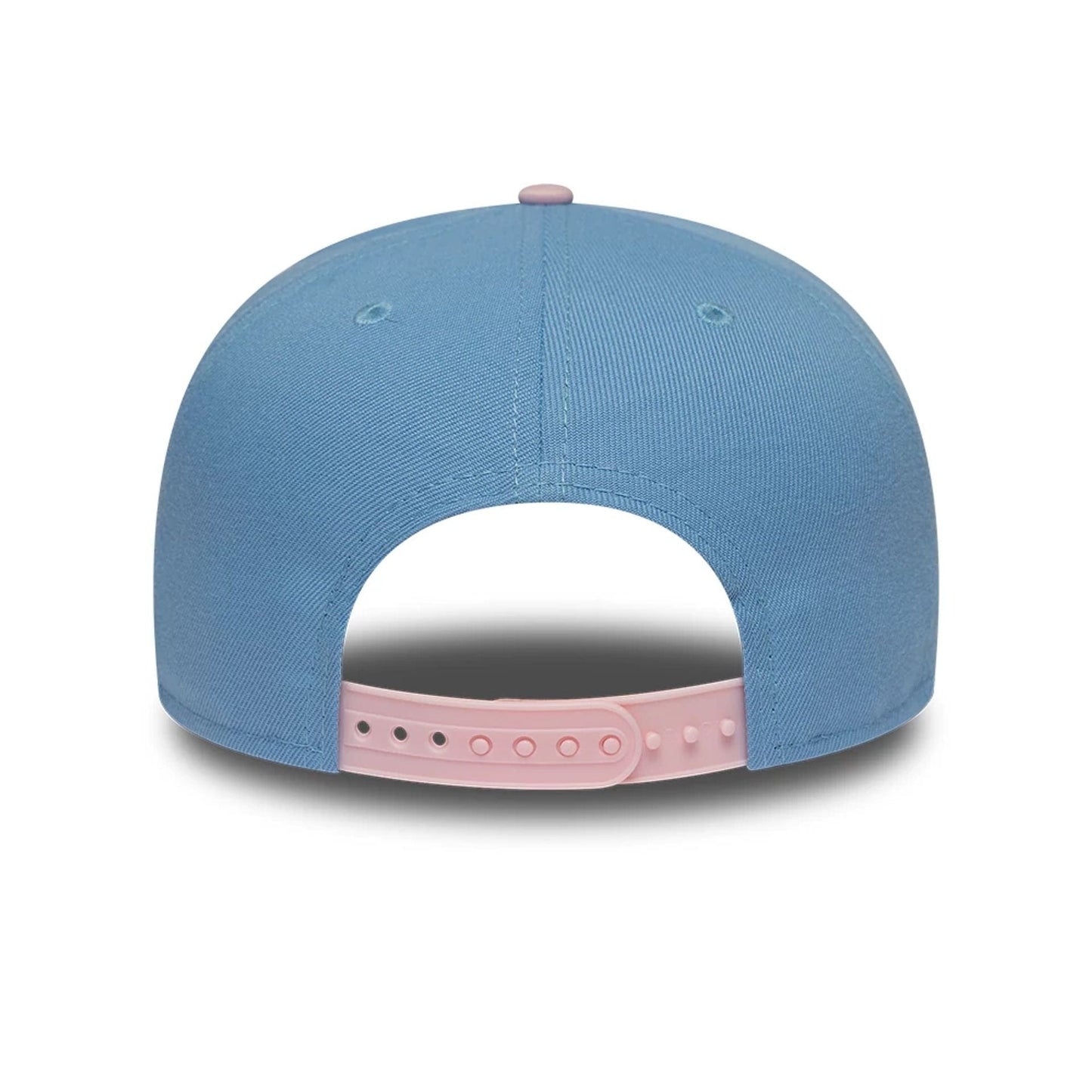 Pictured is this MLB Upside Down LA Angels 9FIFTY Snapback cap in pastel blue. 5