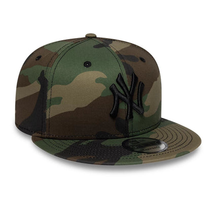 Pictured is this MLB Camo New York Yankees 9FIFTY Snapback cap in green. 3