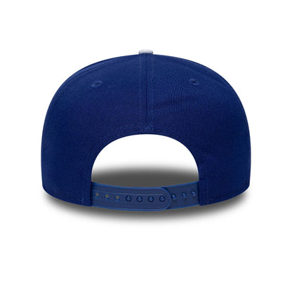 Pictured is this MLB Kanji LA Dodgers 9FIFTY Snapback Adjustable cap in dark blue. 7