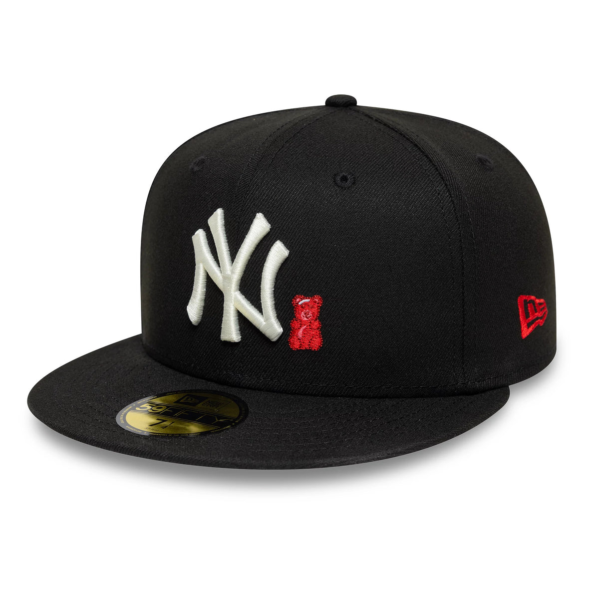 Pictured is this MLB Bear New York Yankees 59FIFTY Fitted cap in black. 1