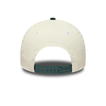 Pictured is this MLB Cord LA Dodgers 9FORTY A-Frame cap in cream and dark green. 7