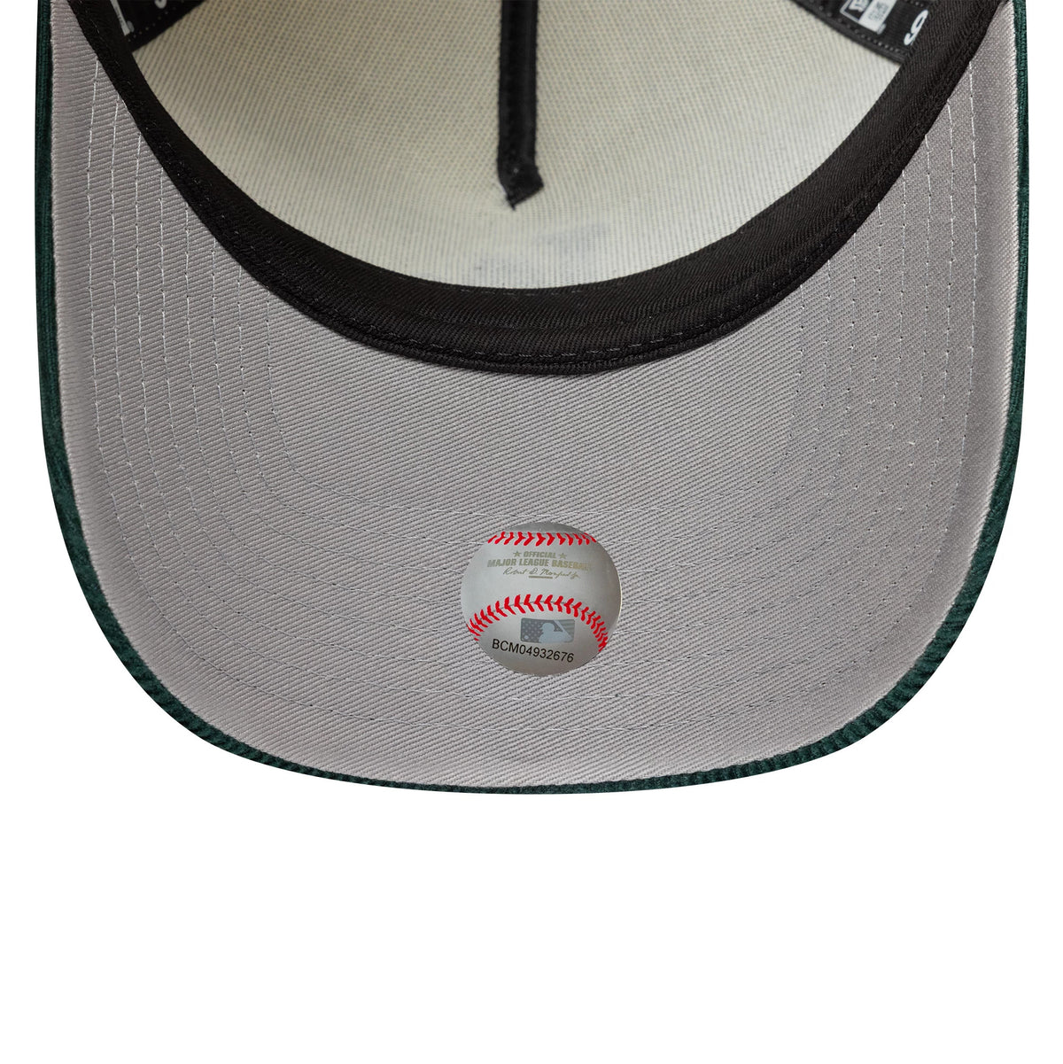 Pictured is this MLB Cord LA Dodgers 9FORTY A-Frame cap in cream and dark green. 2