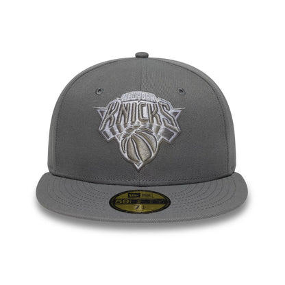 Pictured is this NBA New York Knicks 59FIFTY Fitted cap in dark grey. 2