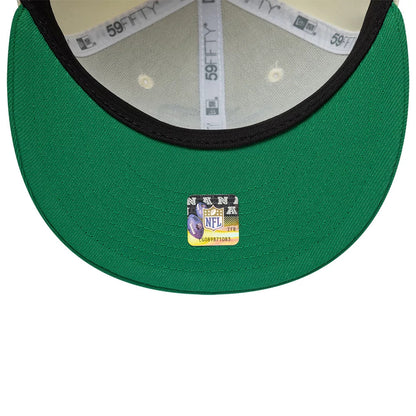 Pictured is this  NFL City Originals Philadelphia Eagles 59FIFTY Fitted cap in cream. 5