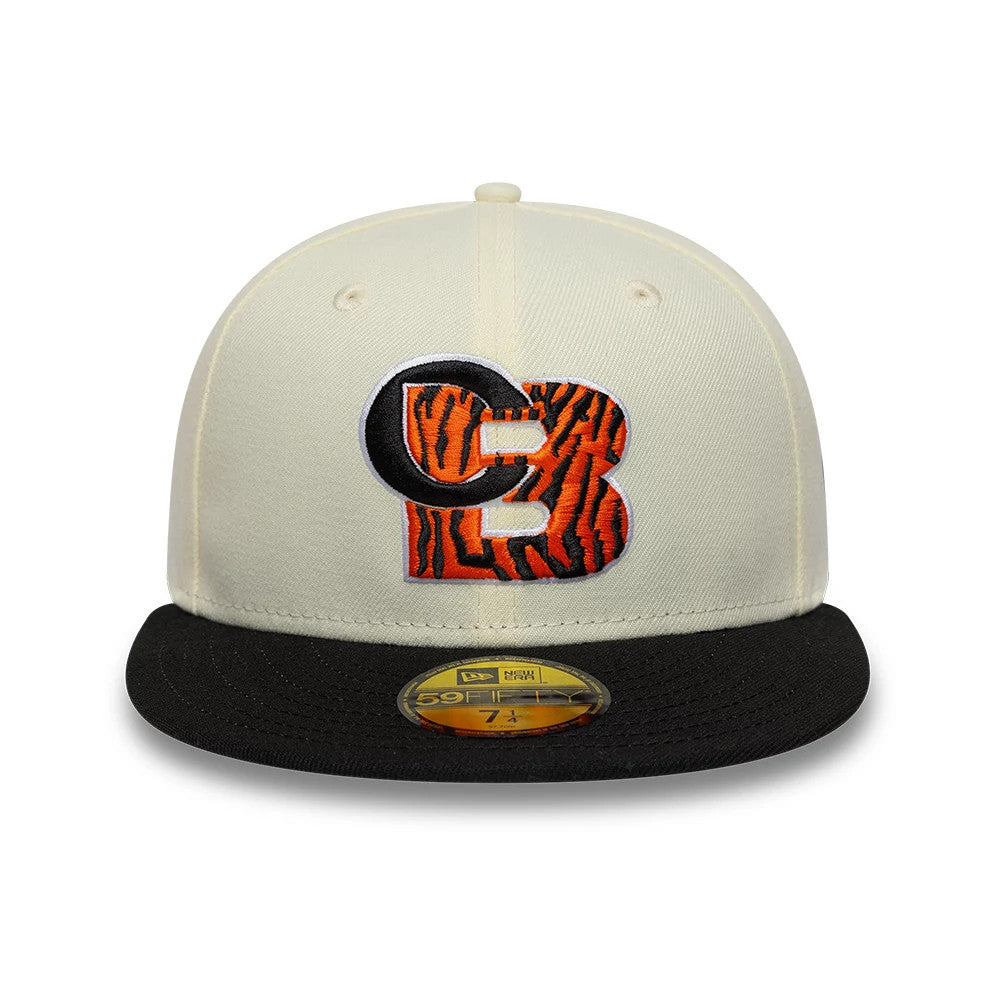 Pictured is this  NFL City Originals Cincinnati Bengals 59FIFTY Fitted cap in cream. 2