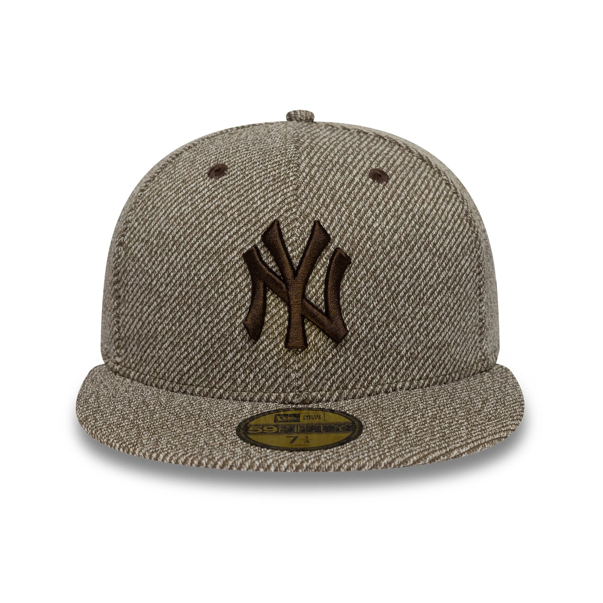 Pictured is this MLB Heather Brown New York Yankees 59FIFTY Fitted cap. 3