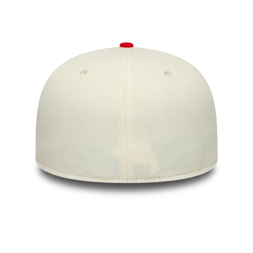 Pictured is this TGR Haas F1 59FIFTY Fitted cap in cream. 7