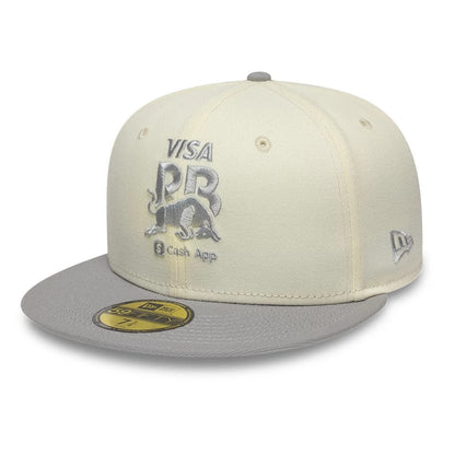 Pictured is this Visa Cash App Racing Bulls 59FIFTY Fitted cap in cream. 1