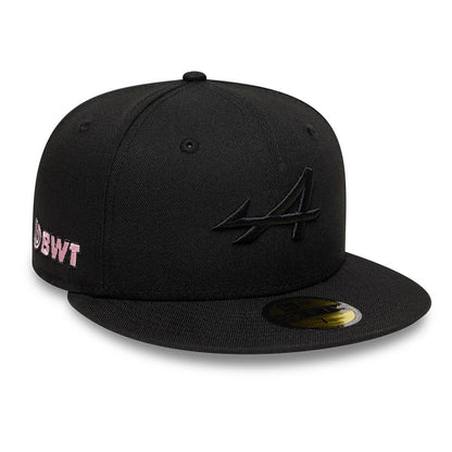 Pictured is this Alpine Racing 59FIFTY Fitted cap in black. 1
