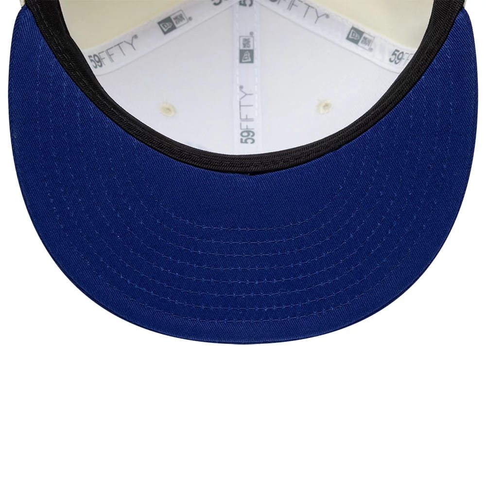 Pictured is this Alpine Racing 59FIFTY Fitted cap in cream. 7
